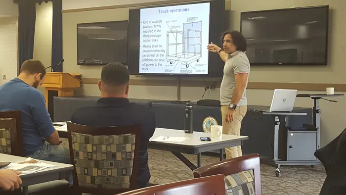 TCCA students in a live training class