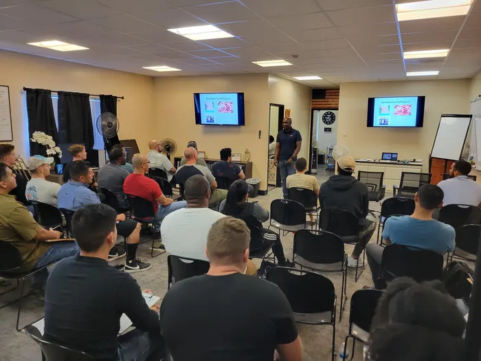 TCCA students in a live training class